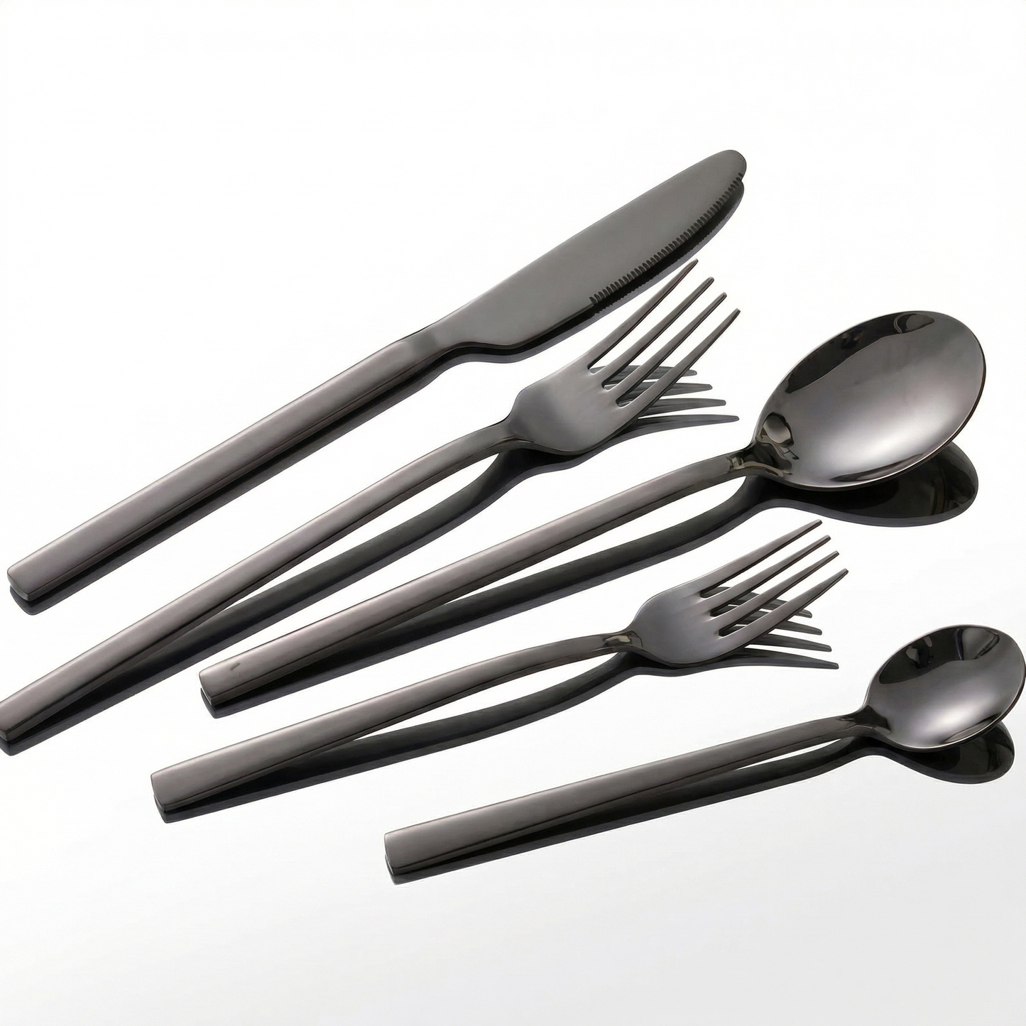 Elegant 30-Piece Cutlery Set with Ergonomic Design | Rust-Resistant Kitchen Utensils for Modern Dining