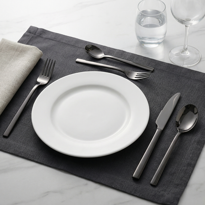 Elegant 30-Piece Cutlery Set with Ergonomic Design | Rust-Resistant Kitchen Utensils for Modern Dining