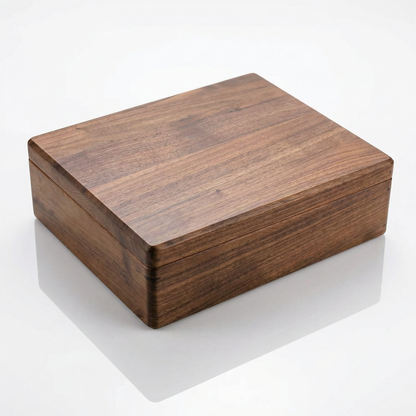 Elegant Jewelry Box for Women | Double-Layer Walnut Organizer with Velvet Lining