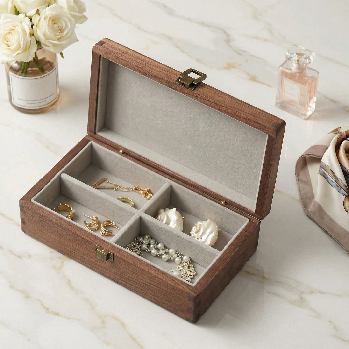 Jewelry Box for Women with Magnetic Clasp | Elegant Jewelry Organizer for Timeless Storage
