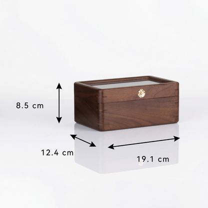 Legacy Collection | Watch Box for Men with Glass Top & Padded Cushions