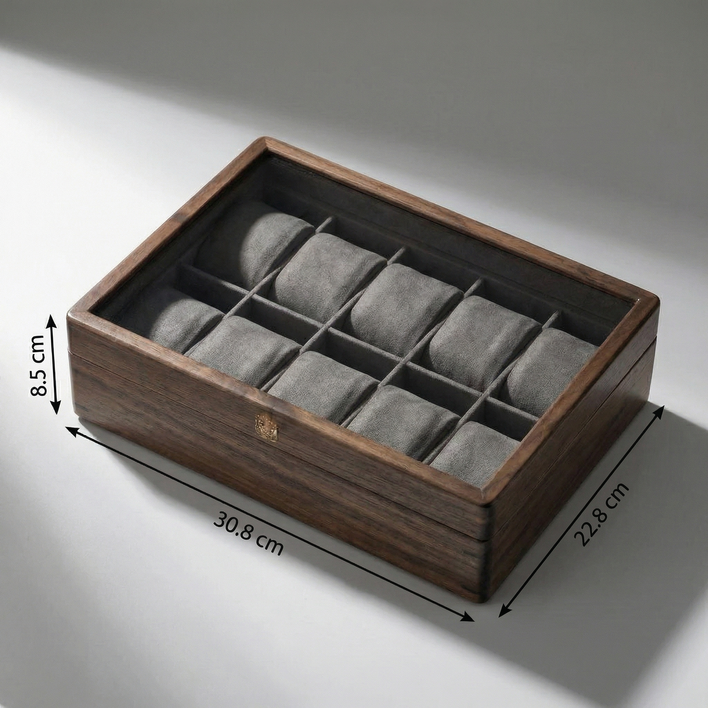 Legacy Collection | Watch Box for Men with Glass Top & Padded Cushions