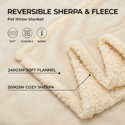 Waterproof Sherpa Blanket for Bed & Sofa