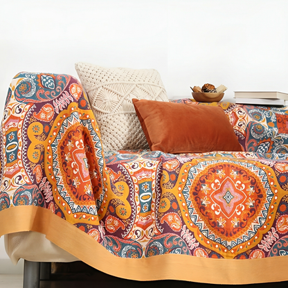 Reversible Cooling Blanket with Soft Cotton Fibres