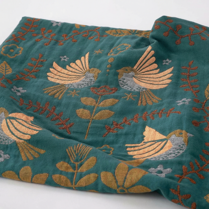 Reversible Cotton Throw Blanket with Bird Design | Cozy Home Decor for Ultimate Comfort