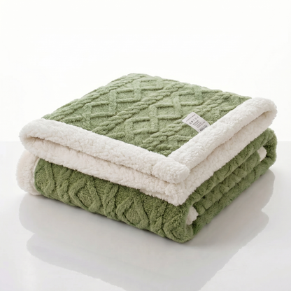Reversible Sherpa Blanket with Plush Fleece | Lightweight & Breathable Comfort for All Seasons