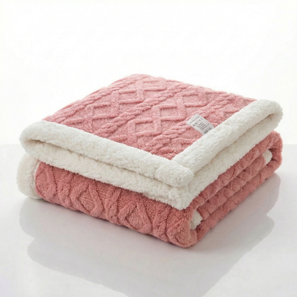 Reversible Sherpa Blanket with Plush Fleece | Lightweight & Breathable Comfort for All Seasons