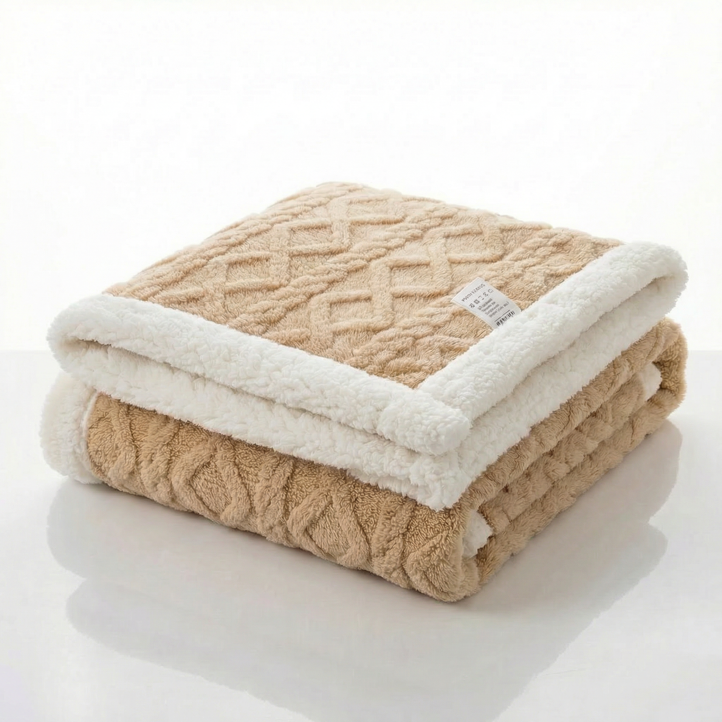 Reversible Sherpa Blanket with Plush Fleece | Lightweight & Breathable Comfort for All Seasons