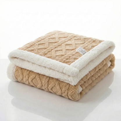 Reversible Sherpa Blanket with Plush Fleece | Lightweight & Breathable Comfort for All Seasons