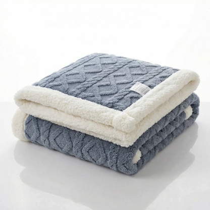 Reversible Sherpa Blanket with Plush Fleece | Lightweight & Breathable Comfort for All Seasons