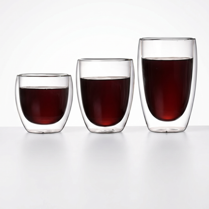 Heat-Resistant Double Wall Cups Set