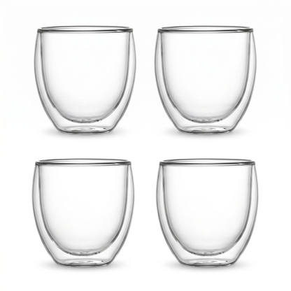 Heat-Resistant Double Wall Cups Set