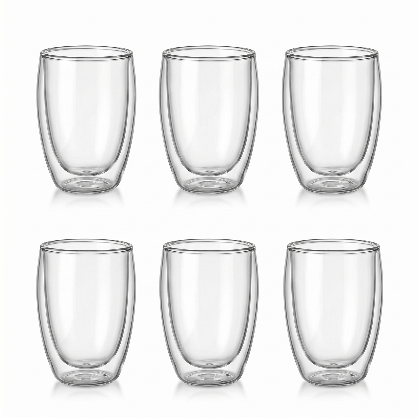 Heat-Resistant Double Wall Cups Set