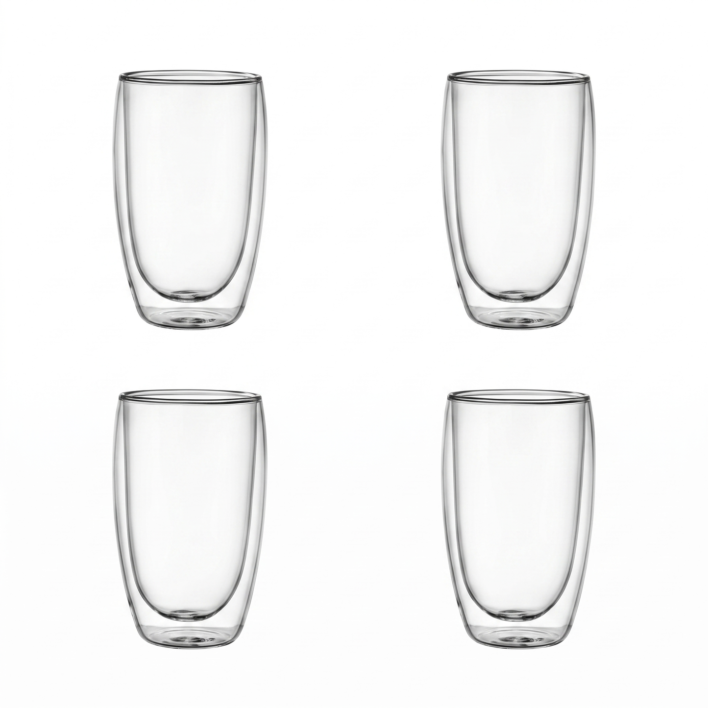 Heat-Resistant Double Wall Cups Set