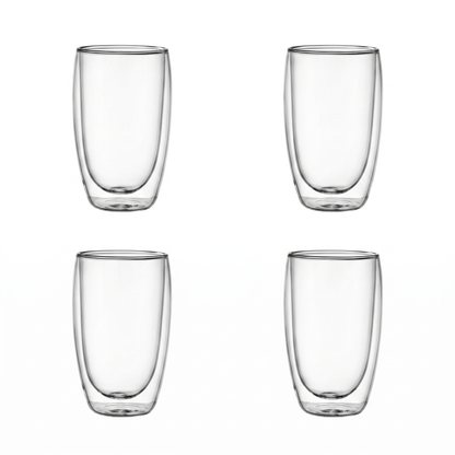 Heat-Resistant Double Wall Cups Set