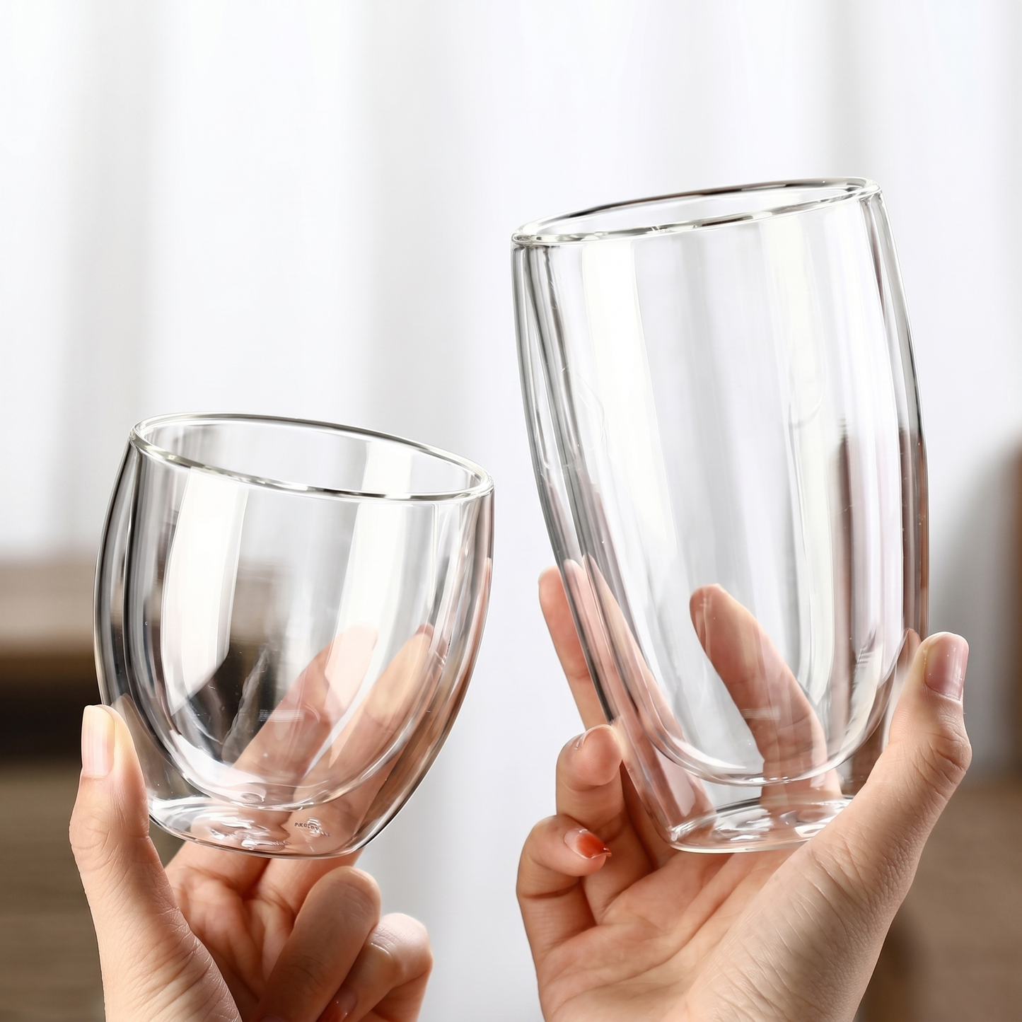 Heat-Resistant Double Wall Cups Set
