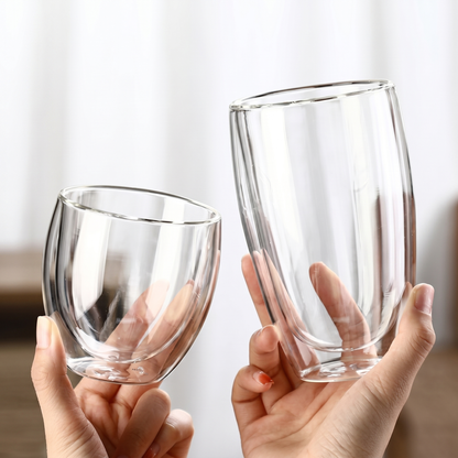 Heat-Resistant Double Wall Cups Set