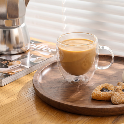 Heat-Resistant Double Wall Glass Cups Set