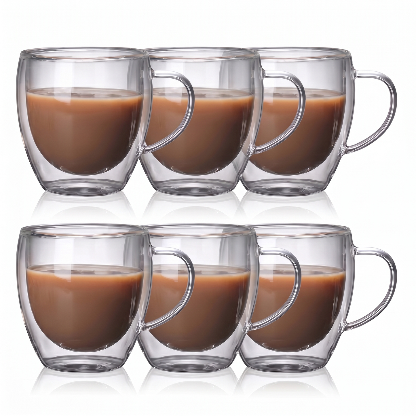 Heat-Resistant Double Wall Glass Cups Set