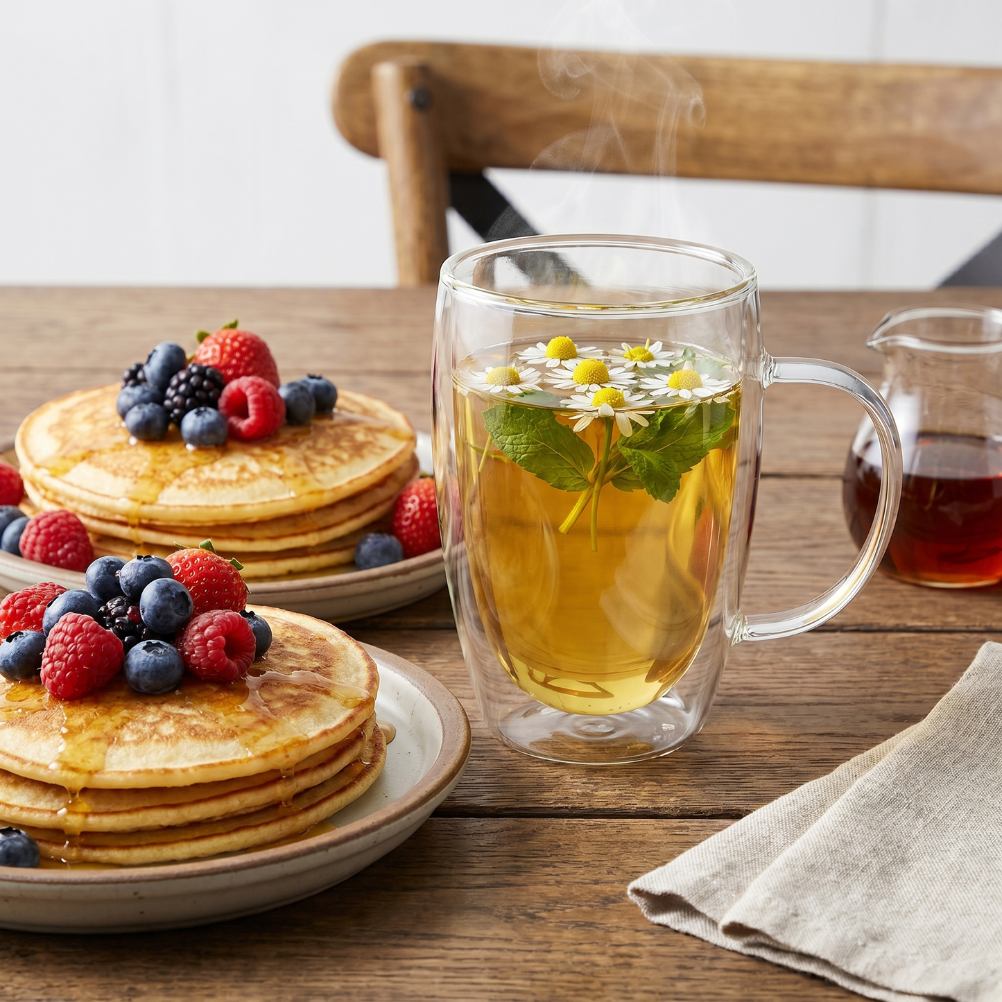 Heat-Resistant Double Wall Glass Cups Set