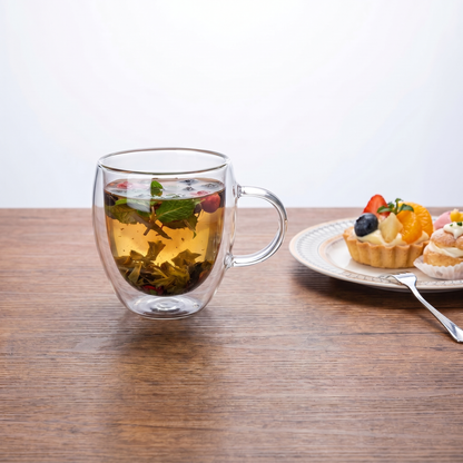 Heat-Resistant Double Wall Glass Cups Set