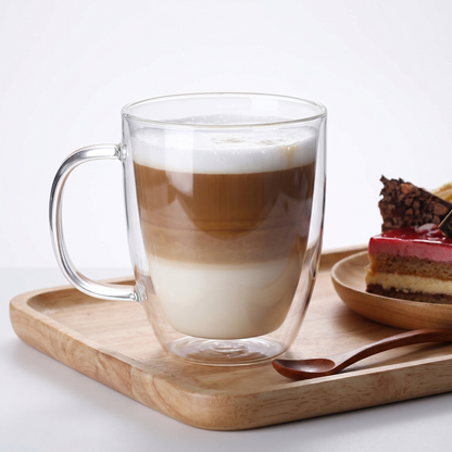 Heat-Resistant Double Wall Glass Cups Set