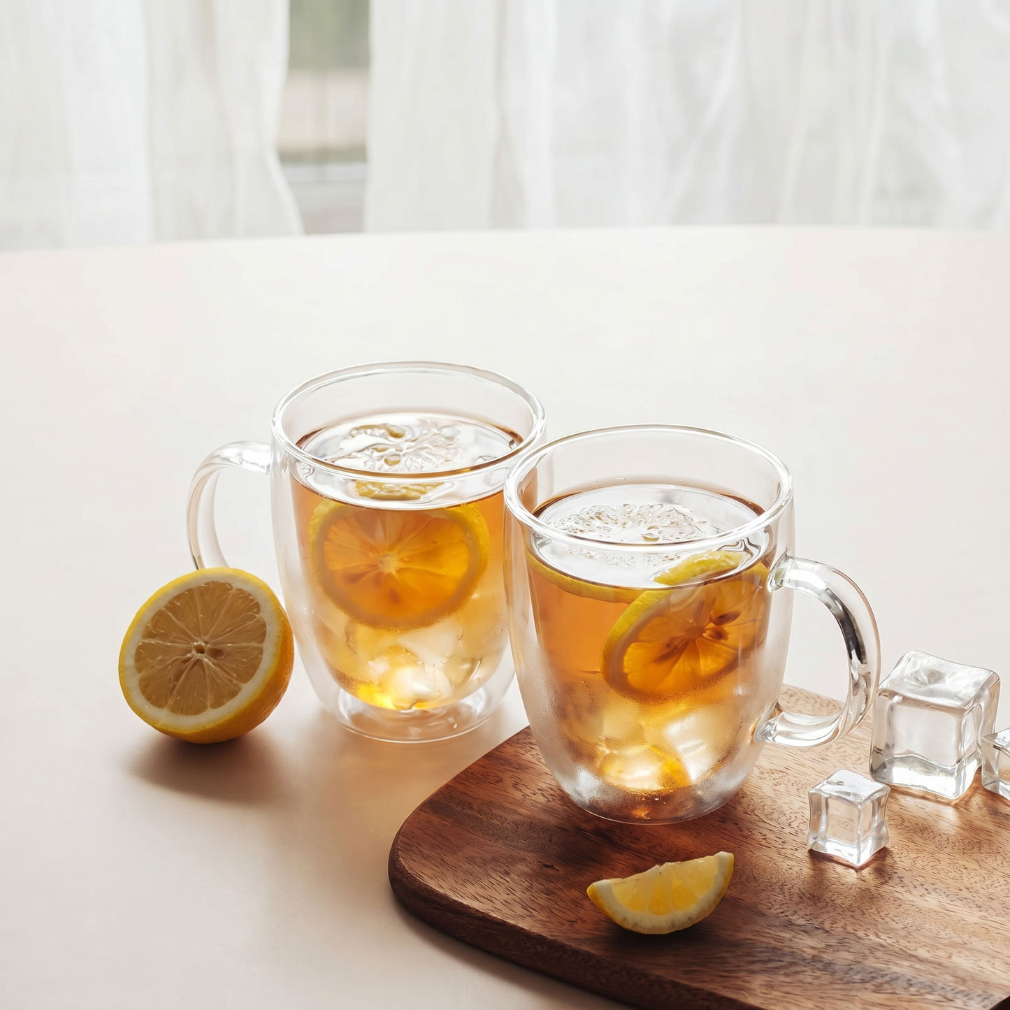 Heat-Resistant Double Wall Glass Cups Set