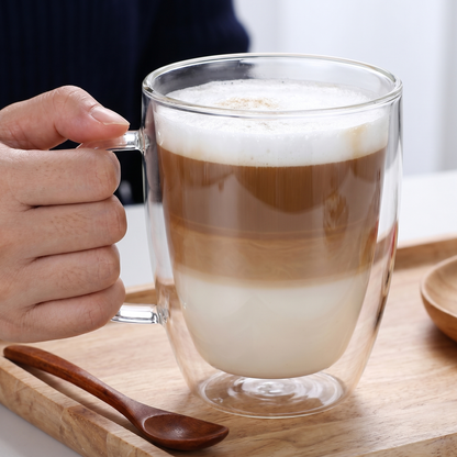Heat-Resistant Double Wall Glass Cups Set