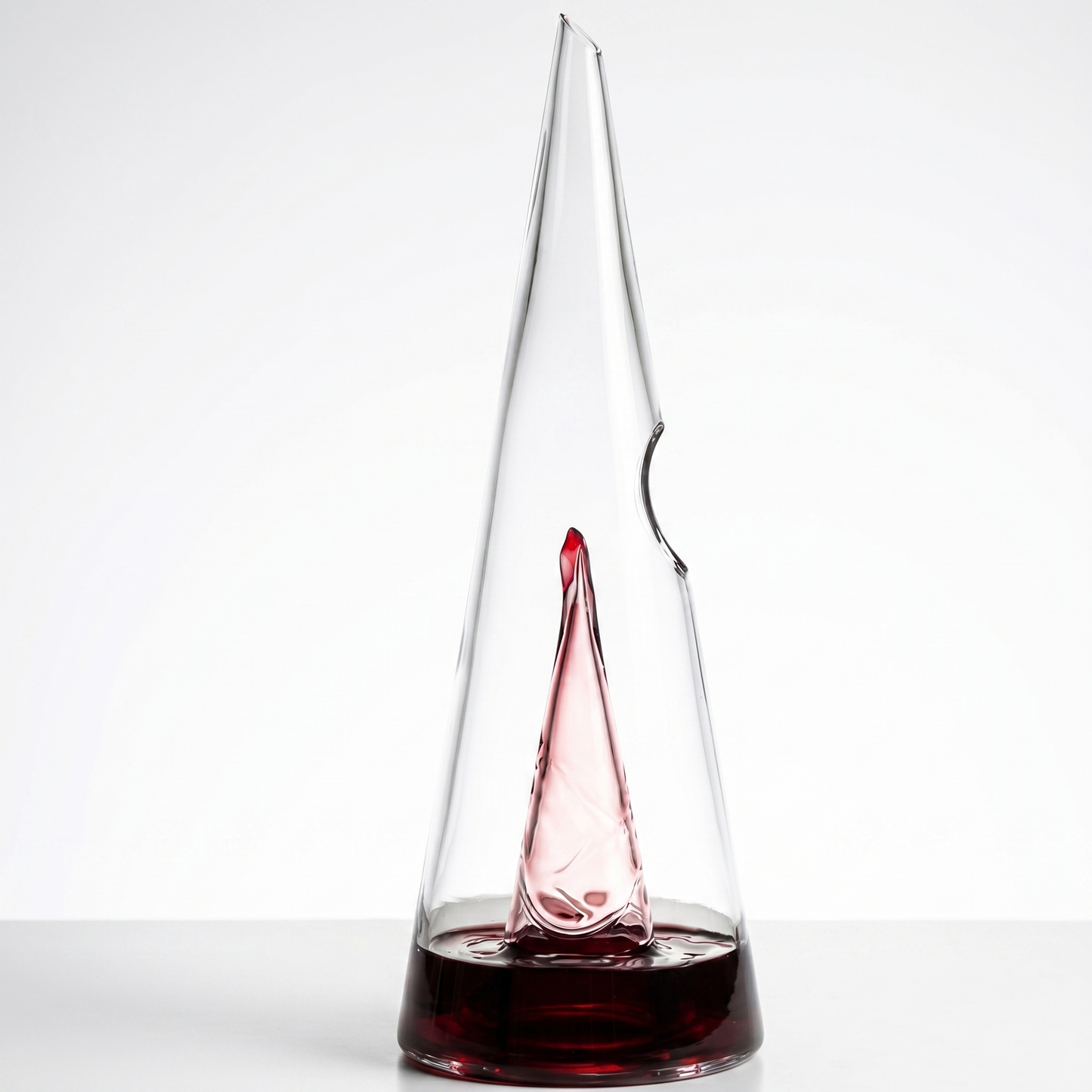 Elegant Glass Cone Wine Decanter with Optimal Aeration