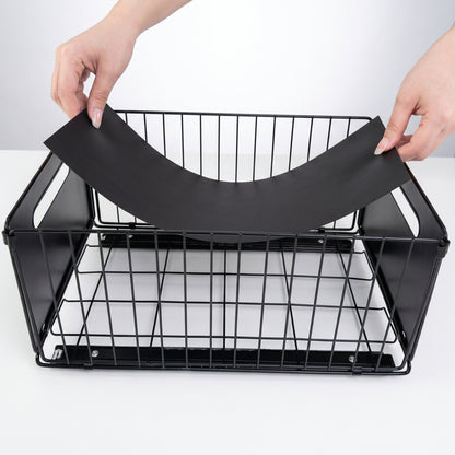 Pull-Out Kitchen Cabinet Storage Rack for Snacks, Jars and Pantry Items