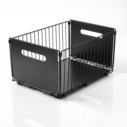 Pull-Out Kitchen Cabinet Storage Rack for Snacks, Jars and Pantry Items