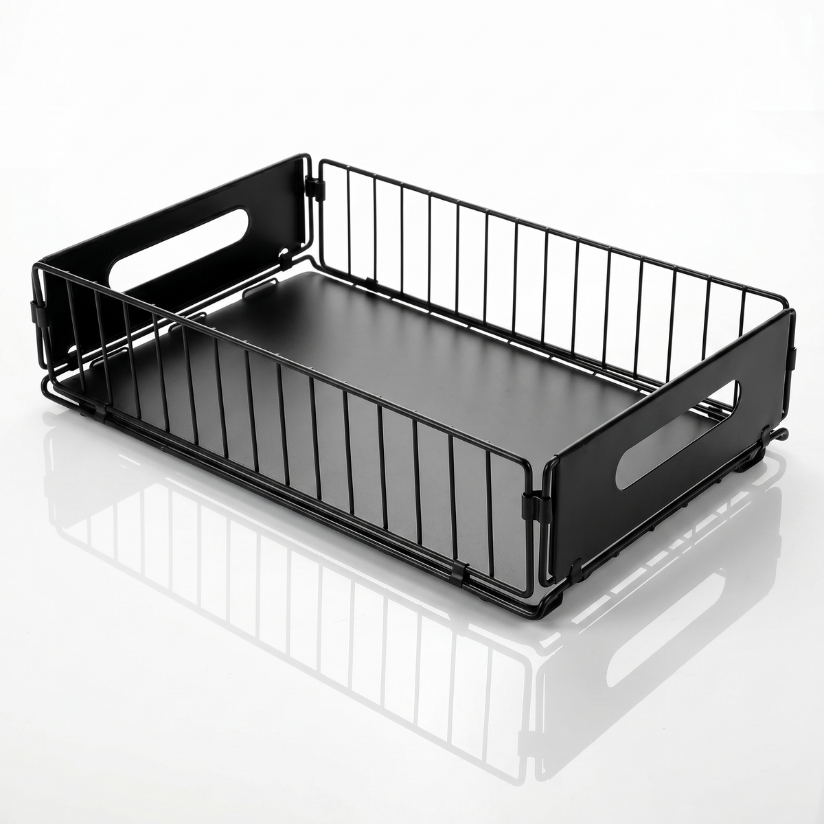 Pull-Out Kitchen Cabinet Storage Rack for Snacks, Jars and Pantry Items