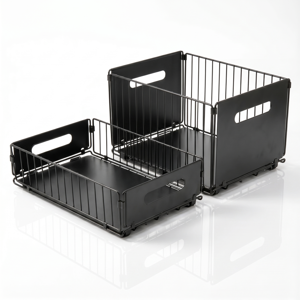 Pull-Out Kitchen Cabinet Storage Rack for Snacks, Jars and Pantry Items