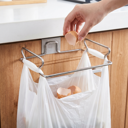 Over-Cabinet Hanging Kitchen Rack for Bags, Towels and Small Items