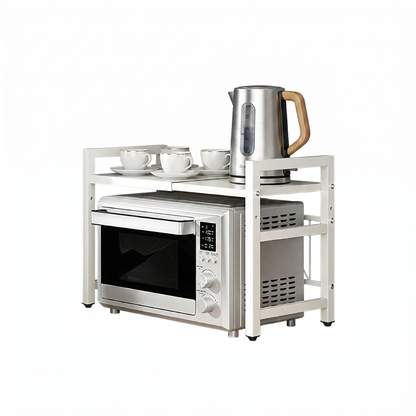 Expandable Microwave Shelf Rack for Countertop Kitchen Storage