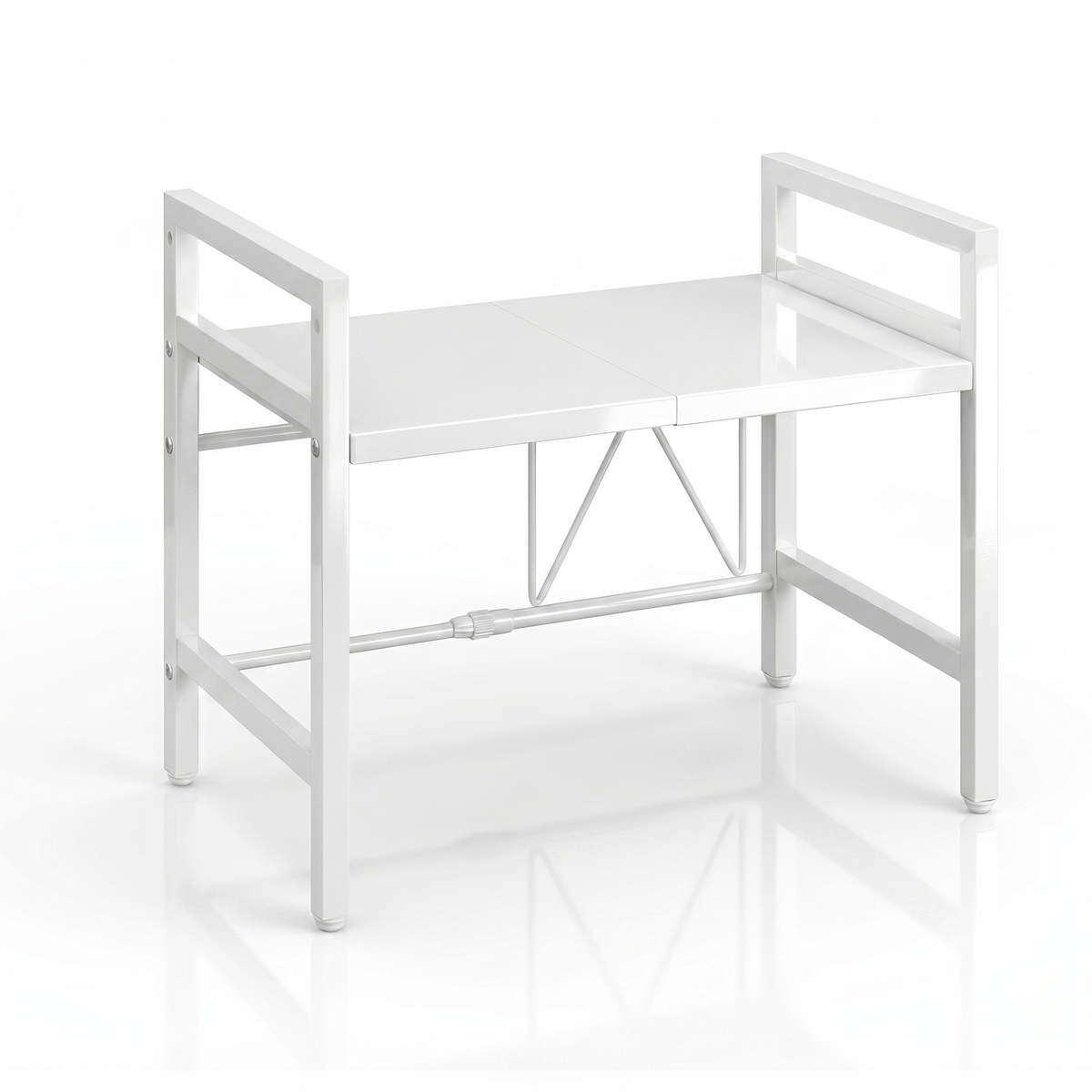 Expandable Microwave Shelf Rack for Countertop Kitchen Storage