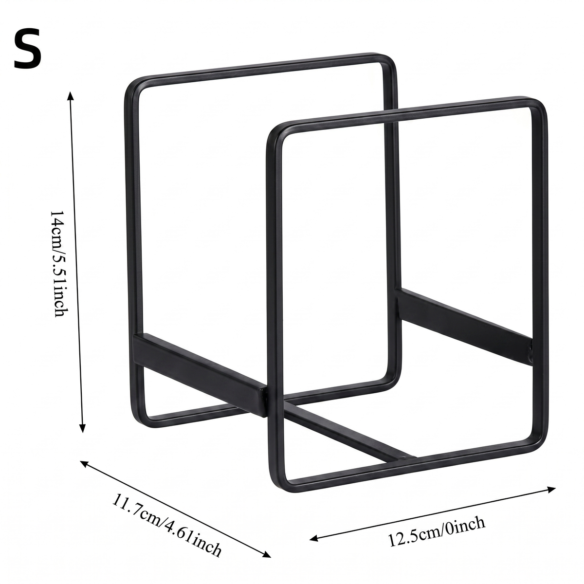 Slim Plate and Lid Organizer Rack for Kitchen Counters