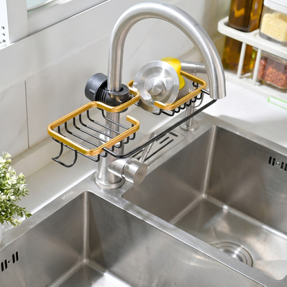 Aluminum Kitchen Sink Caddy with Multi-Functional Design