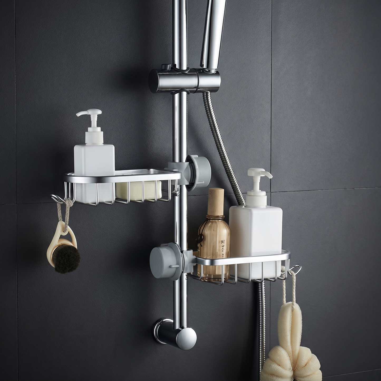 Aluminum Kitchen Sink Caddy with Multi-Functional Design