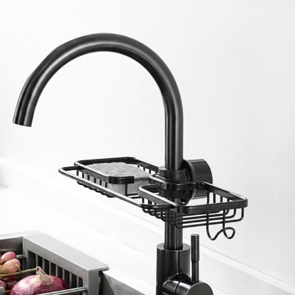 Aluminum Kitchen Sink Caddy with Multi-Functional Design
