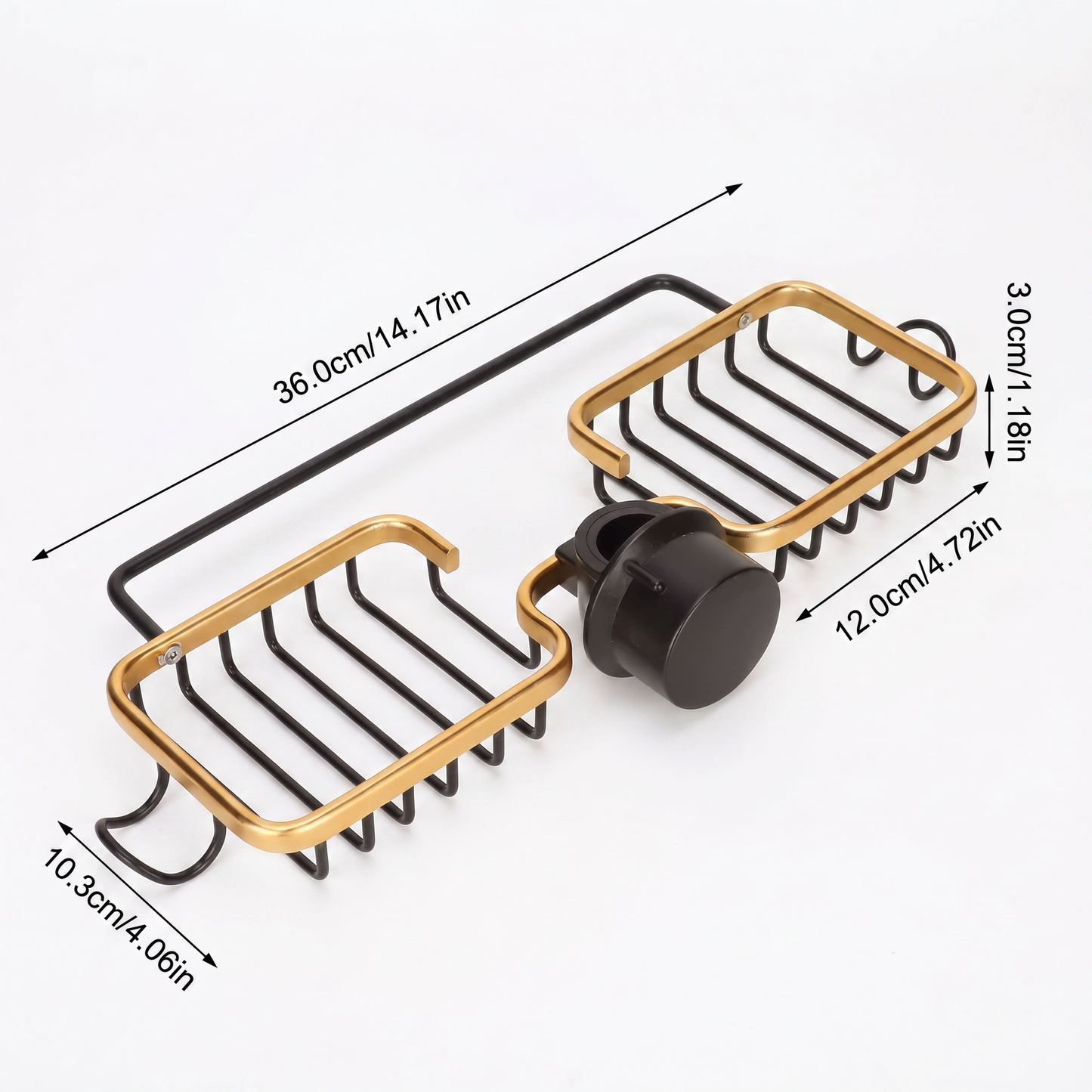 Aluminum Kitchen Sink Caddy with Multi-Functional Design