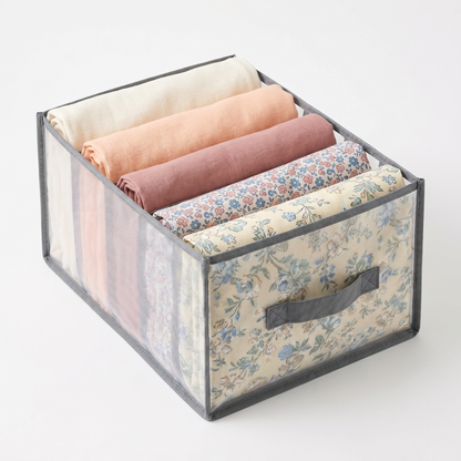 Versatile Storage Organizer | Large Capacity Mesh Compartment Box with Foldable Design