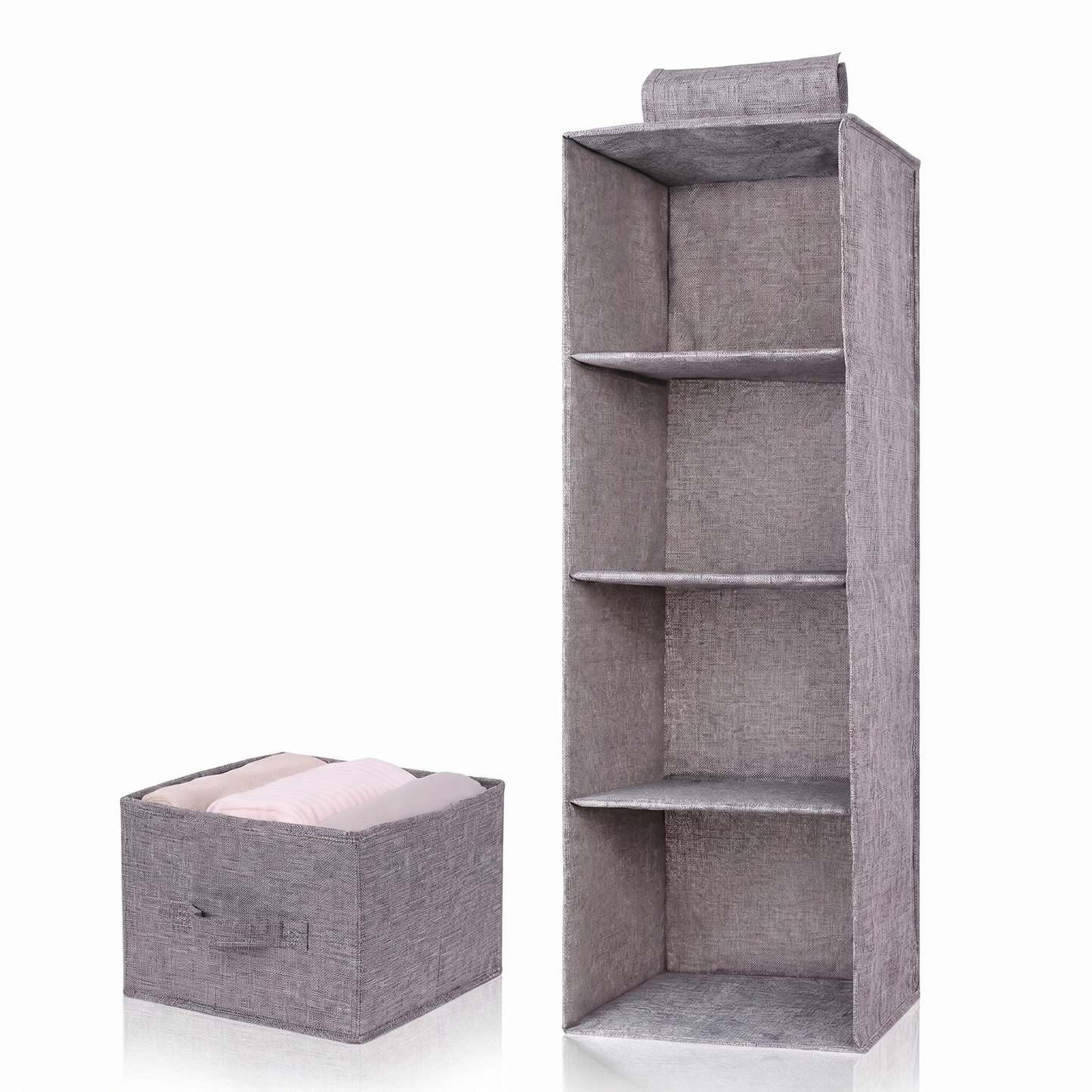 Hanging Wardrobe Shelf Organizer for Folded Clothes and Accessories