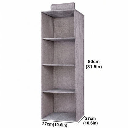 Hanging Wardrobe Shelf Organizer for Folded Clothes and Accessories