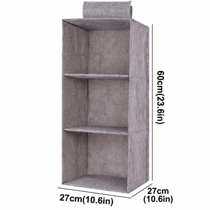 Hanging Wardrobe Shelf Organizer for Folded Clothes and Accessories