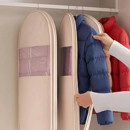 Hanging Compression Storage Bags for Clothes and Seasonal Wardrobe Storage