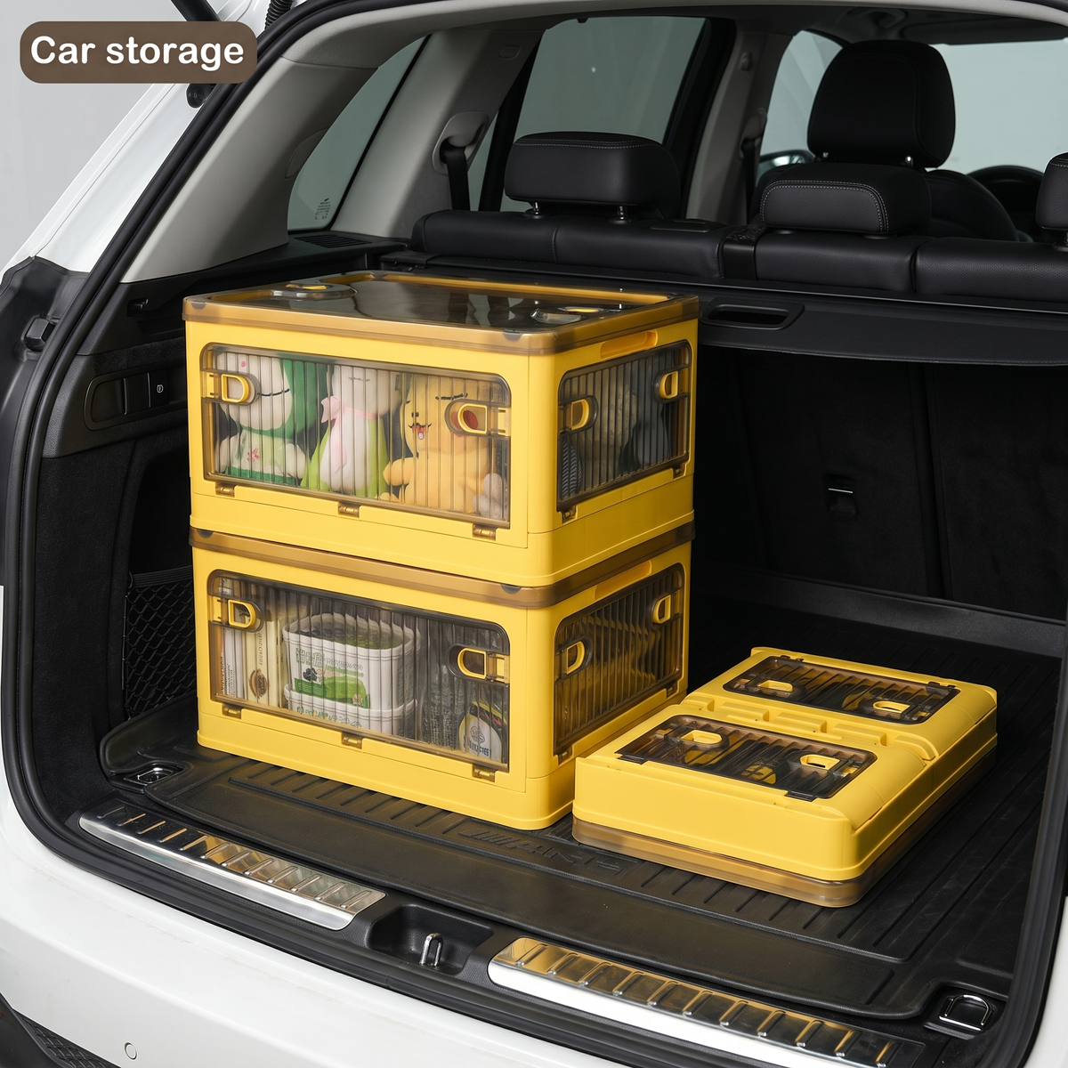 Stackable Foldable Storage Box with Wheels