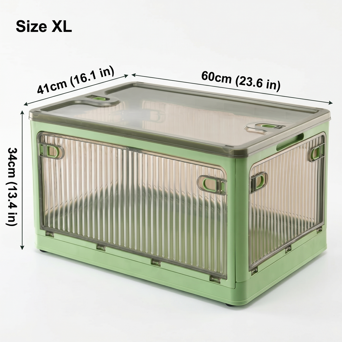 Stackable Foldable Storage Box with Wheels