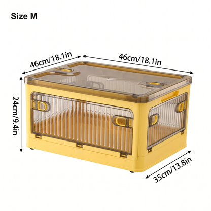 Stackable Foldable Storage Box with Wheels