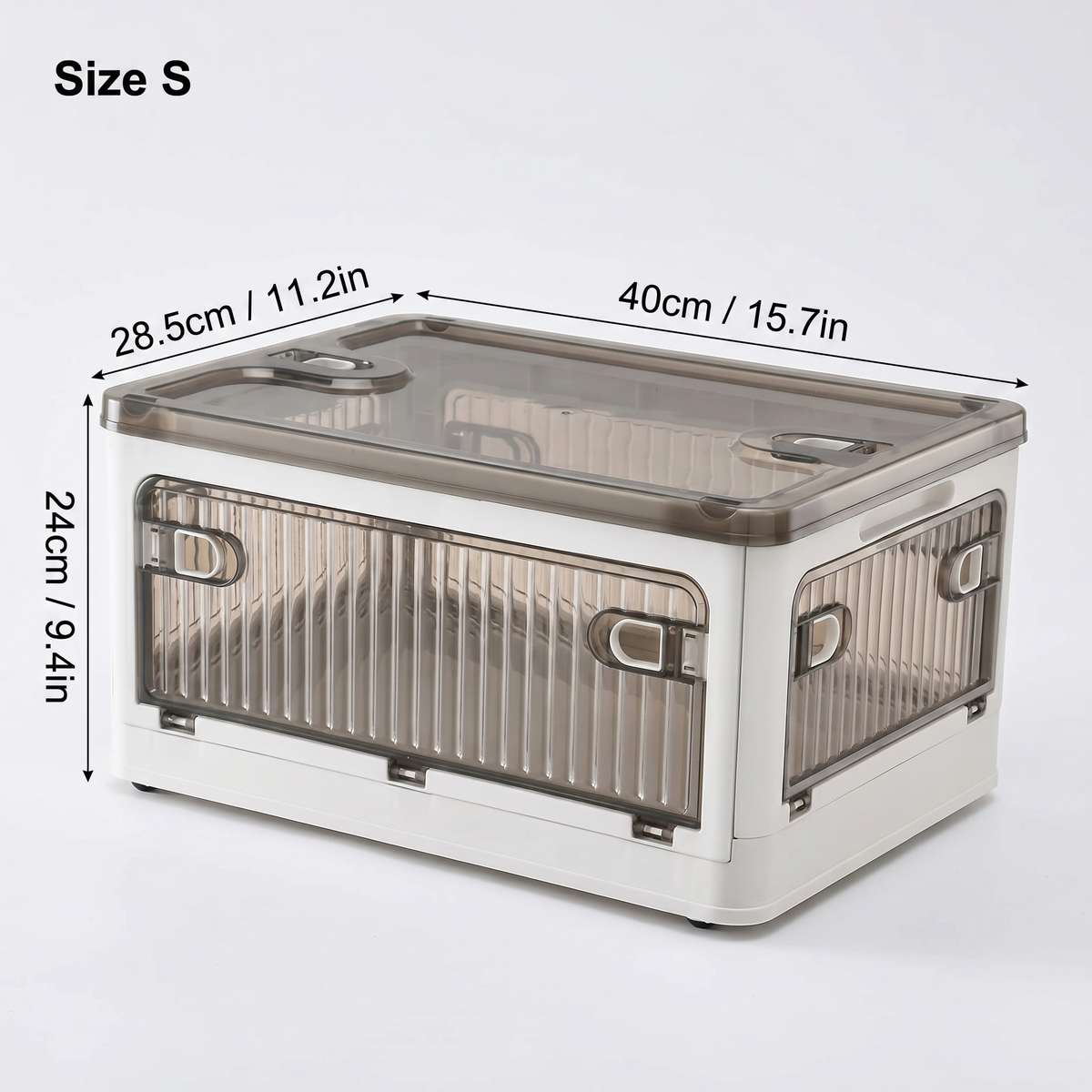 Stackable Foldable Storage Box with Wheels